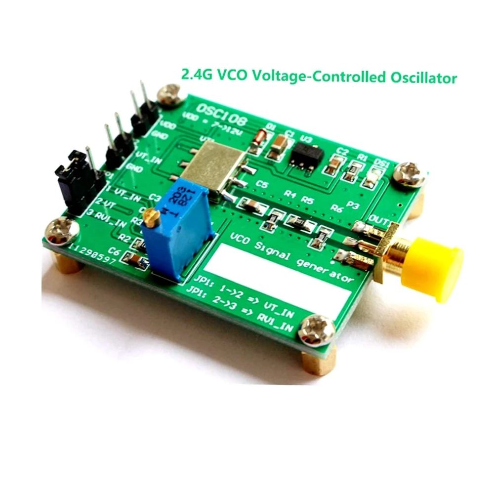 RF Microwave Voltage Controlled 2.4G VCO Voltage-Controlled Oscillator 2.4GHz VCO Signal Generator