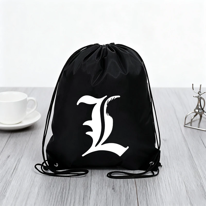 New Big 43x34CM Cartoon Cute Drawstring Bag for Adult Fashion Swim Ride Running Sport Backpack Portable Storage Bags Sneaker Bag