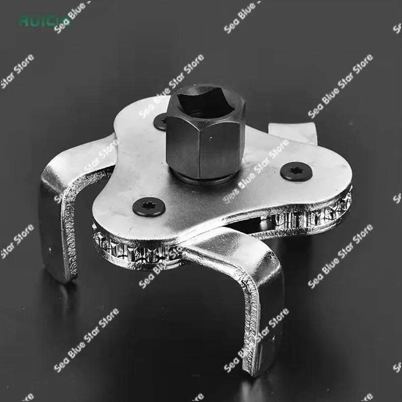 Flat three-claw filter wrench, adjustable filter oil compartment disassembly tool, oil filter element disassembly tool
