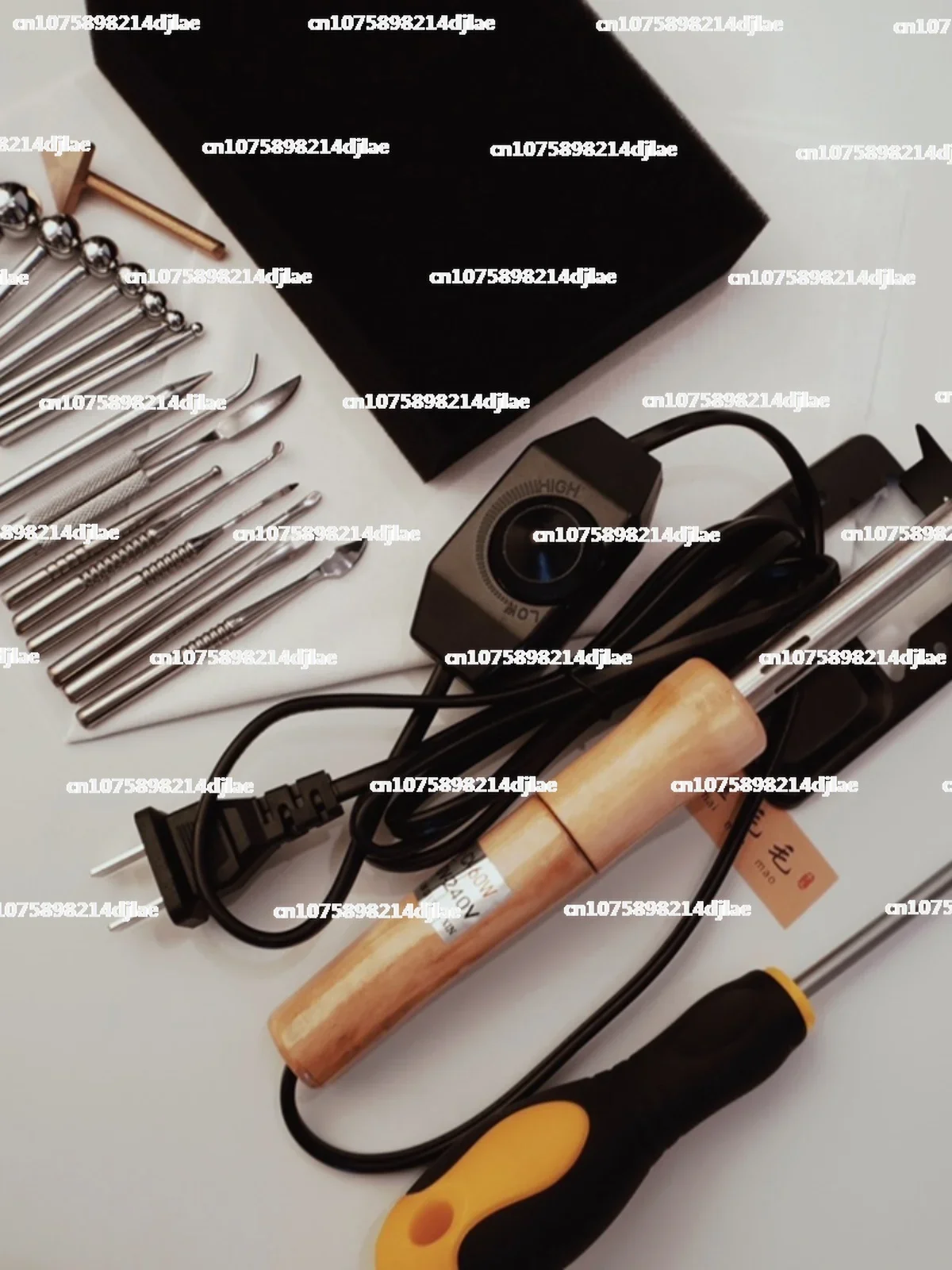 

DIY тканевые инструменты для изготовления цветов, 220 В, паяльник с регулируемой температурой, 18 гладильных шпателей