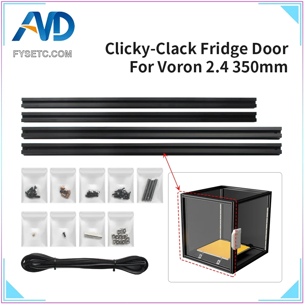 

Clicky-Clack Fridge Door Kit for VORON 2.4 Voron Trident 350mm