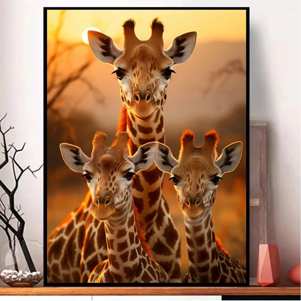 5D pittura diamante fai da te animale pieno quadrato/diamante rotondo ricamo giraffa decorazione della casa regalo punto croce kit Wall Art