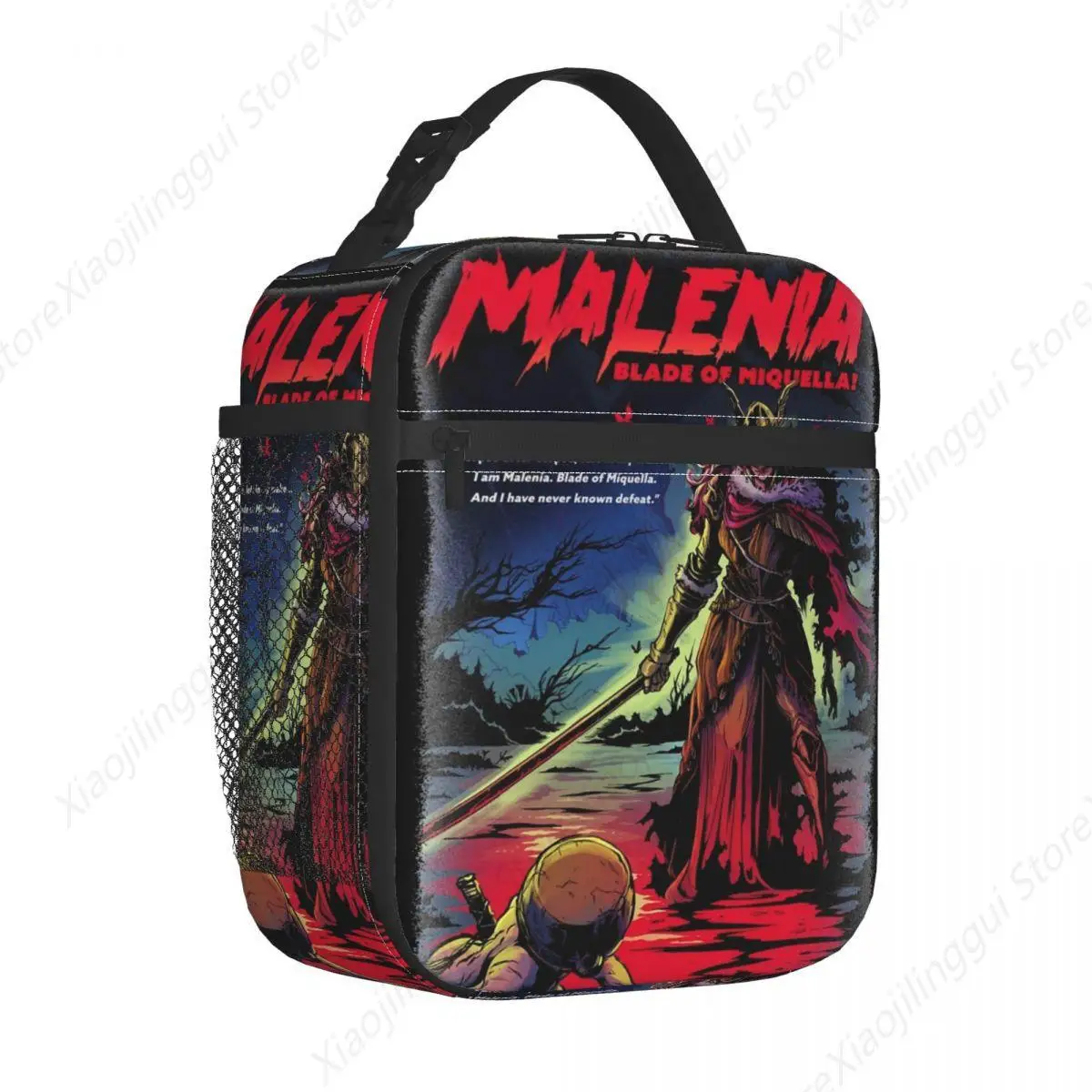 Insulated Lunch Bag Malenia Blade Of Miquella Merch Souls Gaming Food Box Fashion Cooler Thermal Bento Box For Outdoor