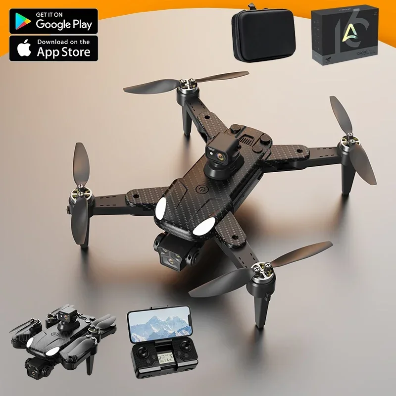 New AE16 Drone 8K HD Four Camera Drones GPS 360° Laser Obstacle Avoidance Brushless Positioning Automatic Return Dron Toy 1000M