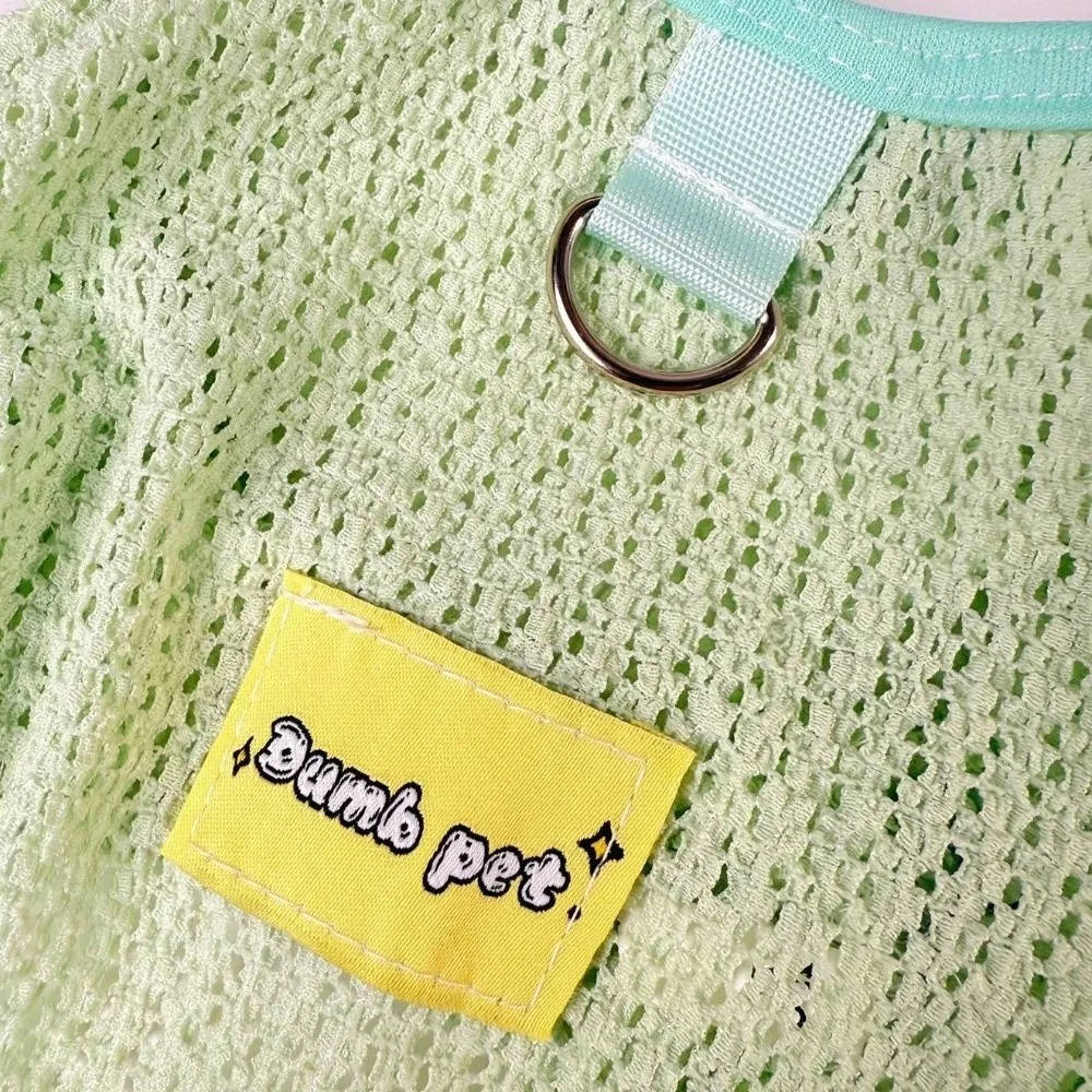 

Breathable Mesh Dog Sun Protection Clothes Thin Quick Drying Summer Pet Clothes with Traction Four Legged Clothes Sun Protection