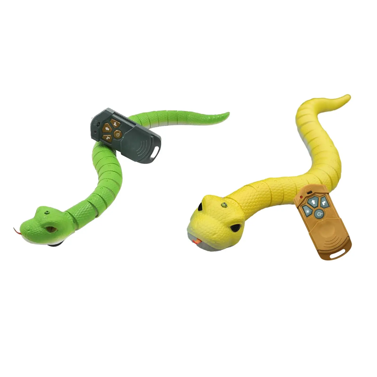 Realistic RC Snake Toy Electric Remote Control PVC Animal Crawling Robot for Party Favor Halloween Pranks Gift