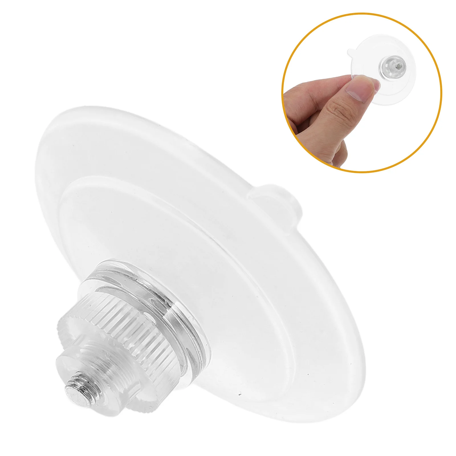 

6Pcs 45mm Screw Suction Cup Hooks Clear PVC Heavy Duty Bathroom Kitchen Window Car No Drill Holders Clear Adhesive Suction Cup