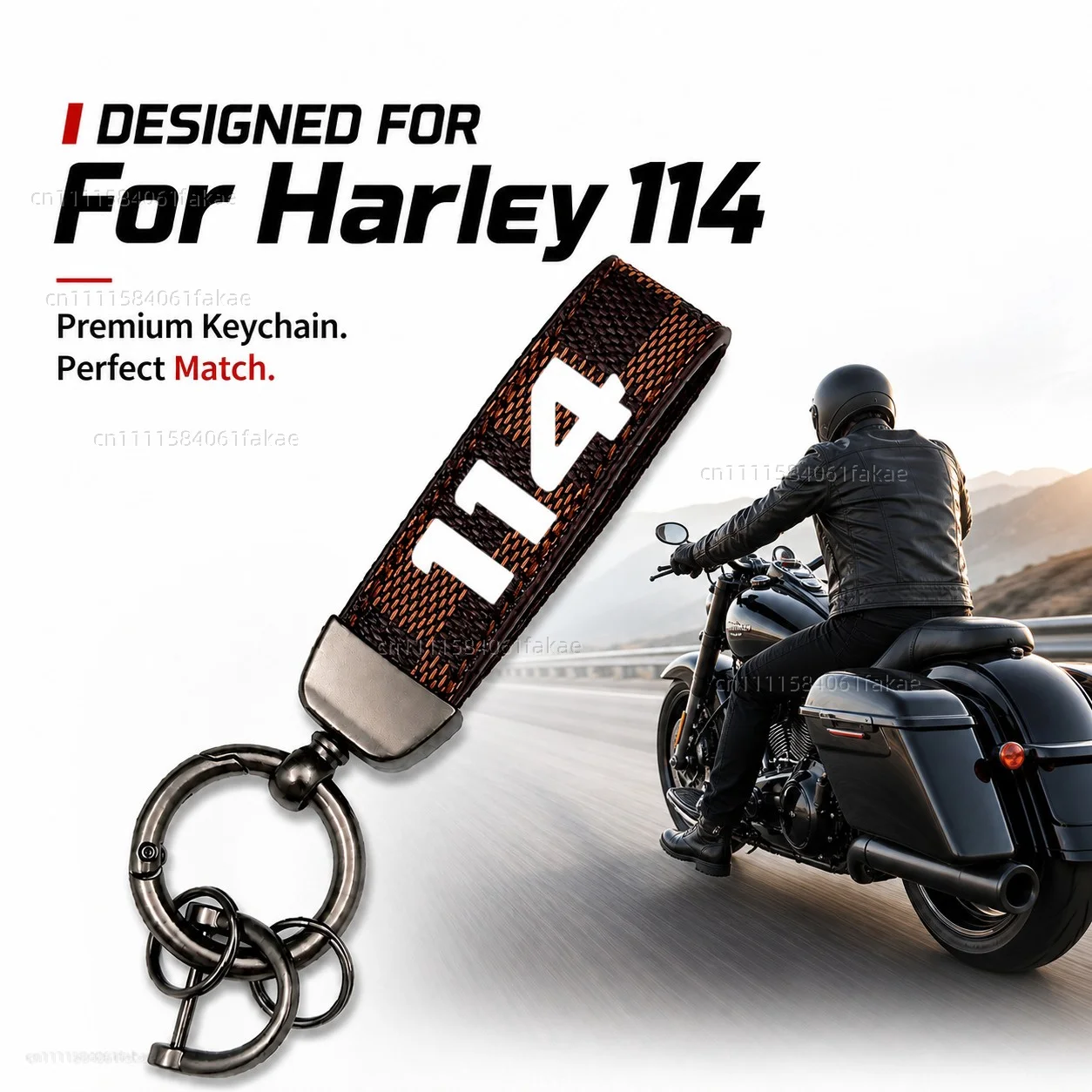 For Harley Softail Fat Boy 114 FLFB FLFBS Street Bob 2018-2025 2024 Motorcycle Keychain Custom Logo Gift for Rider Men Women