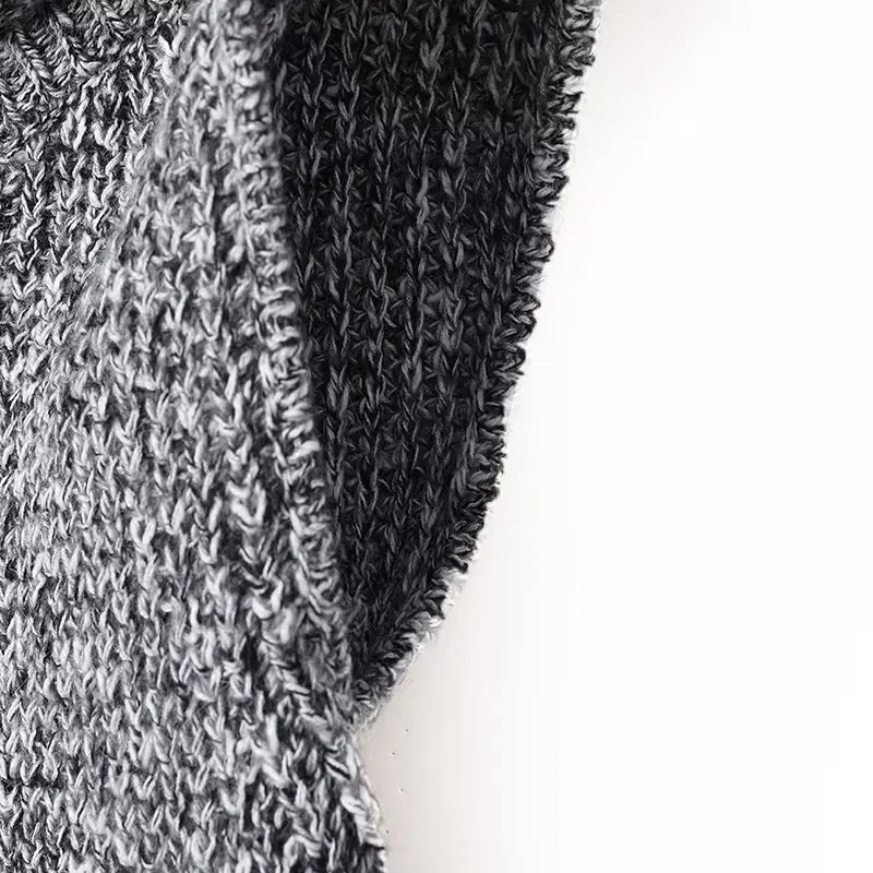 Colletto sciarpa con barba sciolta dal design casual in stile coreano 2025 top lavorato a maglia versatile alla moda autunno e inverno