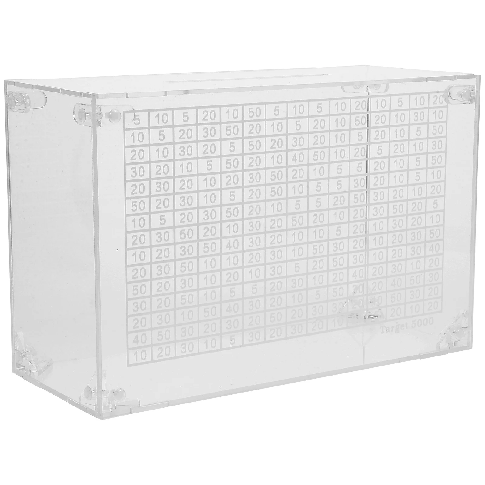 

Durable Acrylic Saving Box Piggy Bank Coin Container Style Desktop Money Jar Cash Storage Pot Home Office Decoration