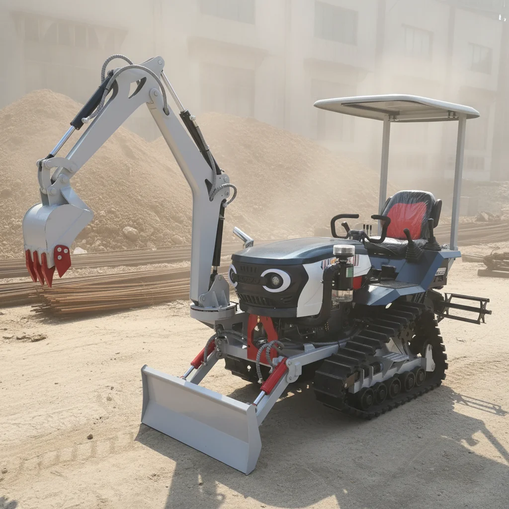 

Customize Durable Mini Crawler Tractor With Attachments Farm Use Low Maintenance Cost