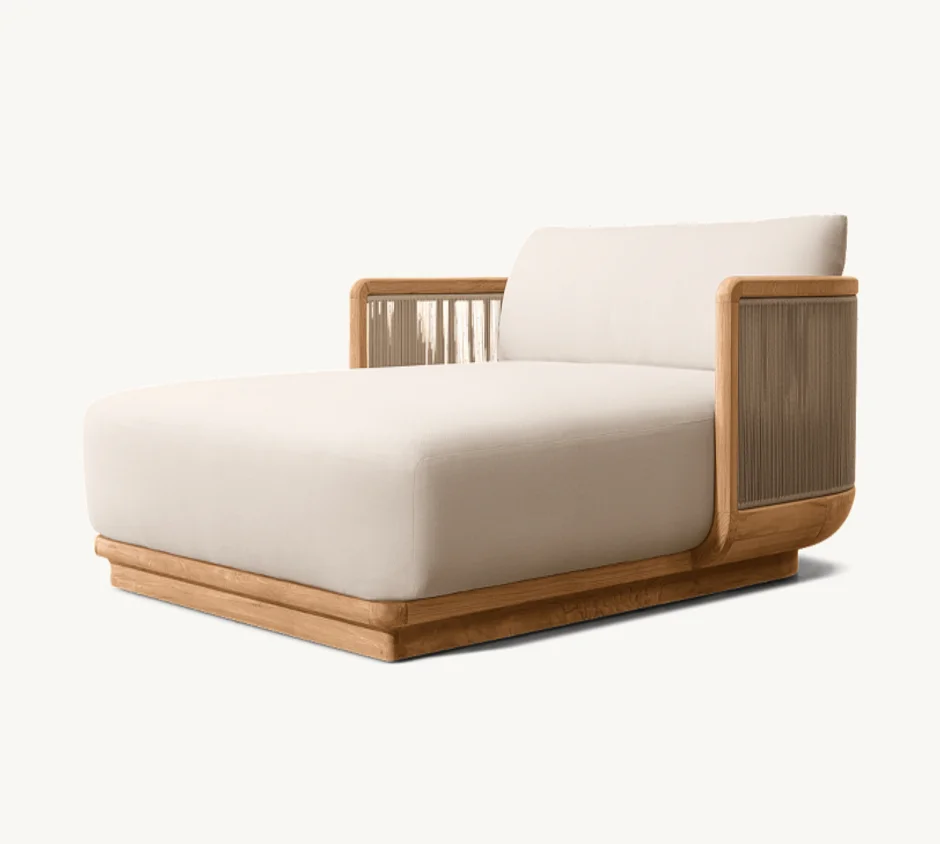 

2026 Outdoor Furniture Patio Garden Daybed k Solid Wood Sun Loungers Swimming Pool k Sun Bed