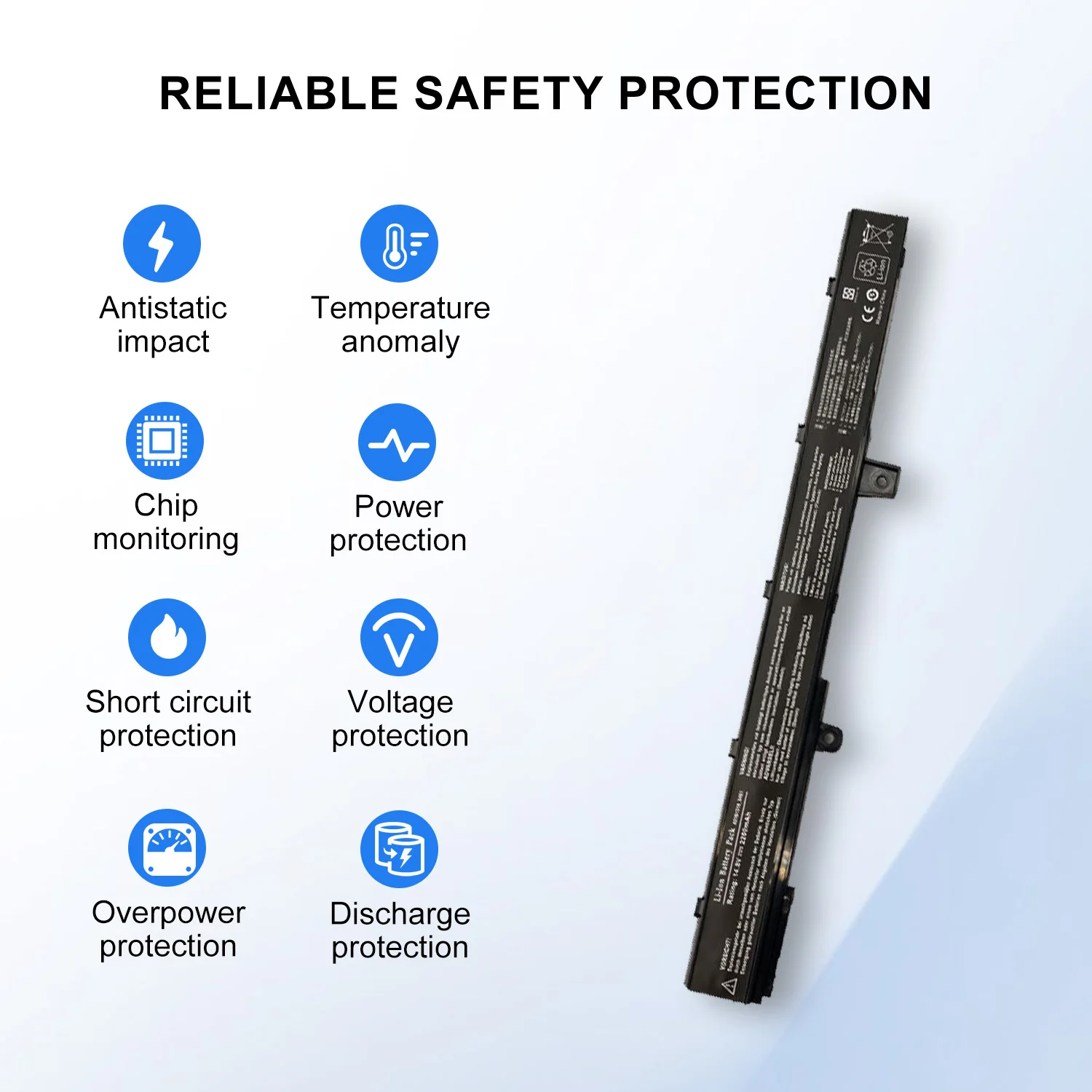 SARKAWNN A41N1308 X451-4C A31N1319 battery For laptop battery asus x451c X451 X551 X451CA X551C  X551CA X451MA X551MA F551MA