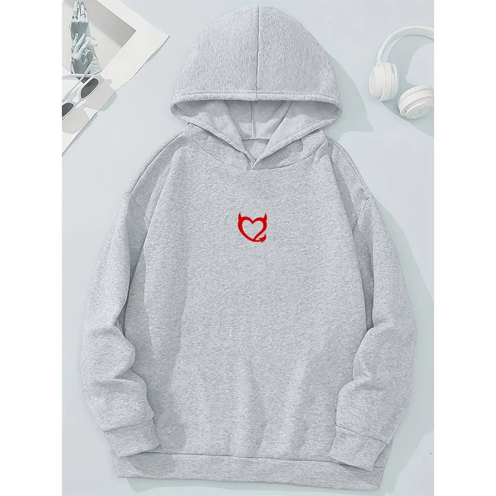 Women Sweatshirts Pullover Hoodies Winter Casual Printed Comfortable Long Sleeve Sweater Winter Woman Clothes 2025