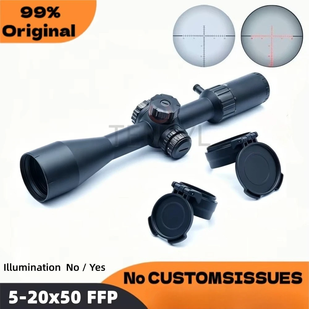 Original SG WK4 5-20X50mm Rifle Scope First Focal Plane（FFP）30mm Tube  IR/Non-IR Illuminated Used for hunting or target shooting