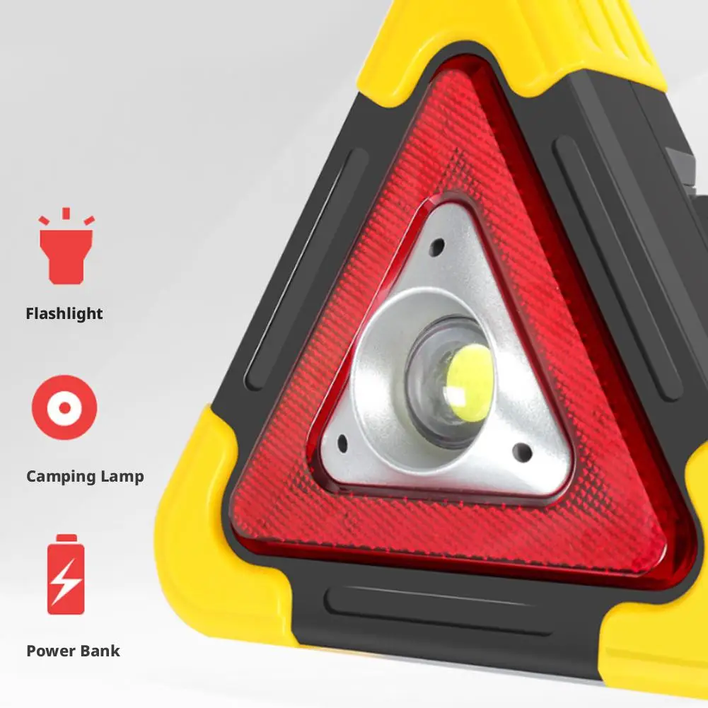 3 in 1 Solar Emergency Triangular Warning Light Safety Emergency Breakdown Alarm Lamp Car Roadside Repair Safety Signal Lamp