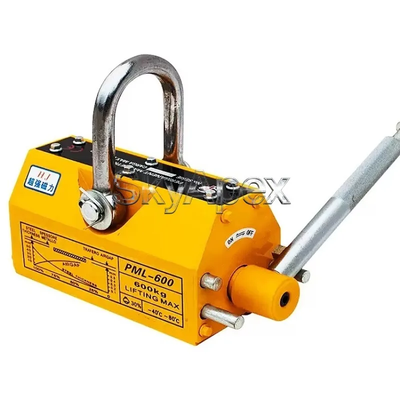 

Direct Supply Heavy Duty Permanent Lifting Magnet 600KG Cast Iron Base Fixed Installation New Industrial Hoist Handling Tool