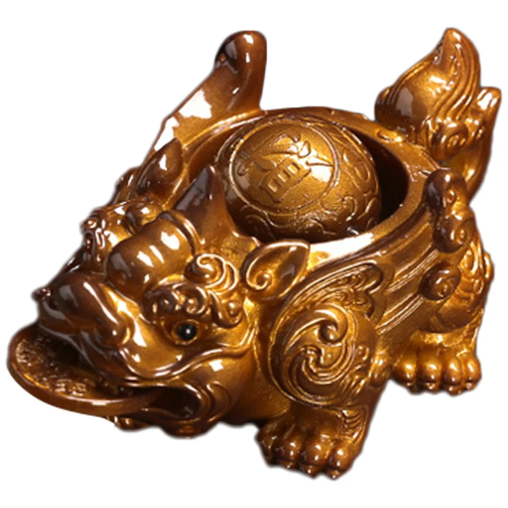 

Смола древнее животное, меняющее цвет, украшение для домашних животных, декор для богатства, изысканный трехмерный эффект, изменение цвета чая для домашних животных