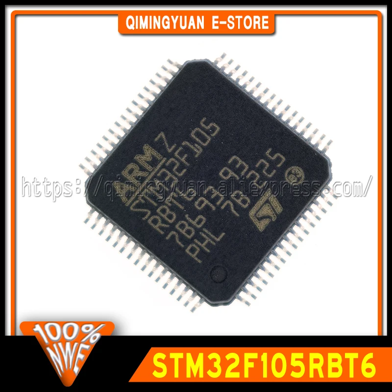 5~20PCS/LOT STM32F105RBT6 STM32F105 RBT6 LQFP-64 ARM 100% New Spot stock