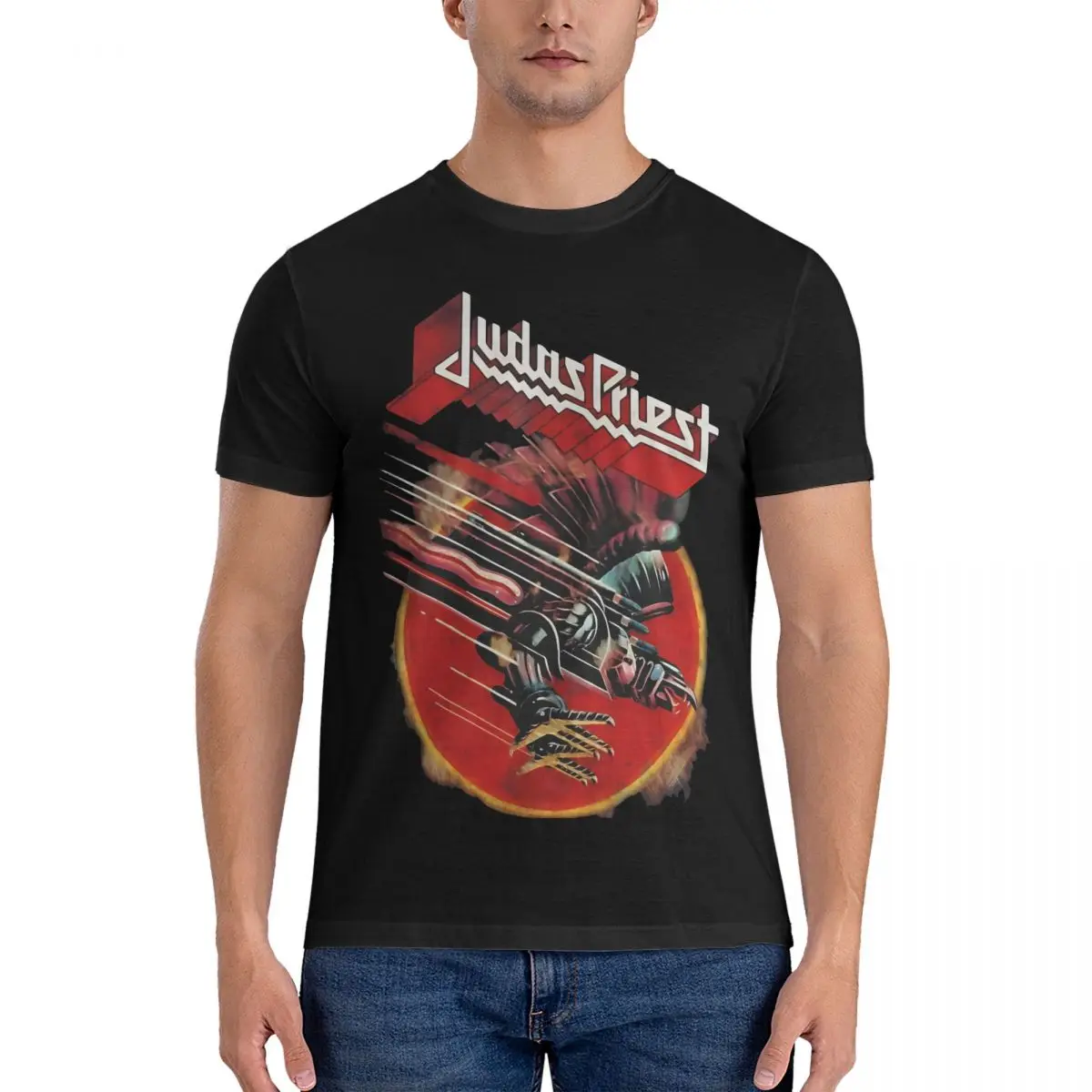 Casual Fabulous T-Shirts for Men Crewneck Cotton T Shirt Judas Priest Short Sleeve Tee Shirt Gift Idea Clothes