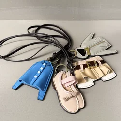 Delicate Genuine Leather Pendant Accessories Handicraft Niche Design Clothing Shoes Bag Hanging Ornament Personality Bag Pendant