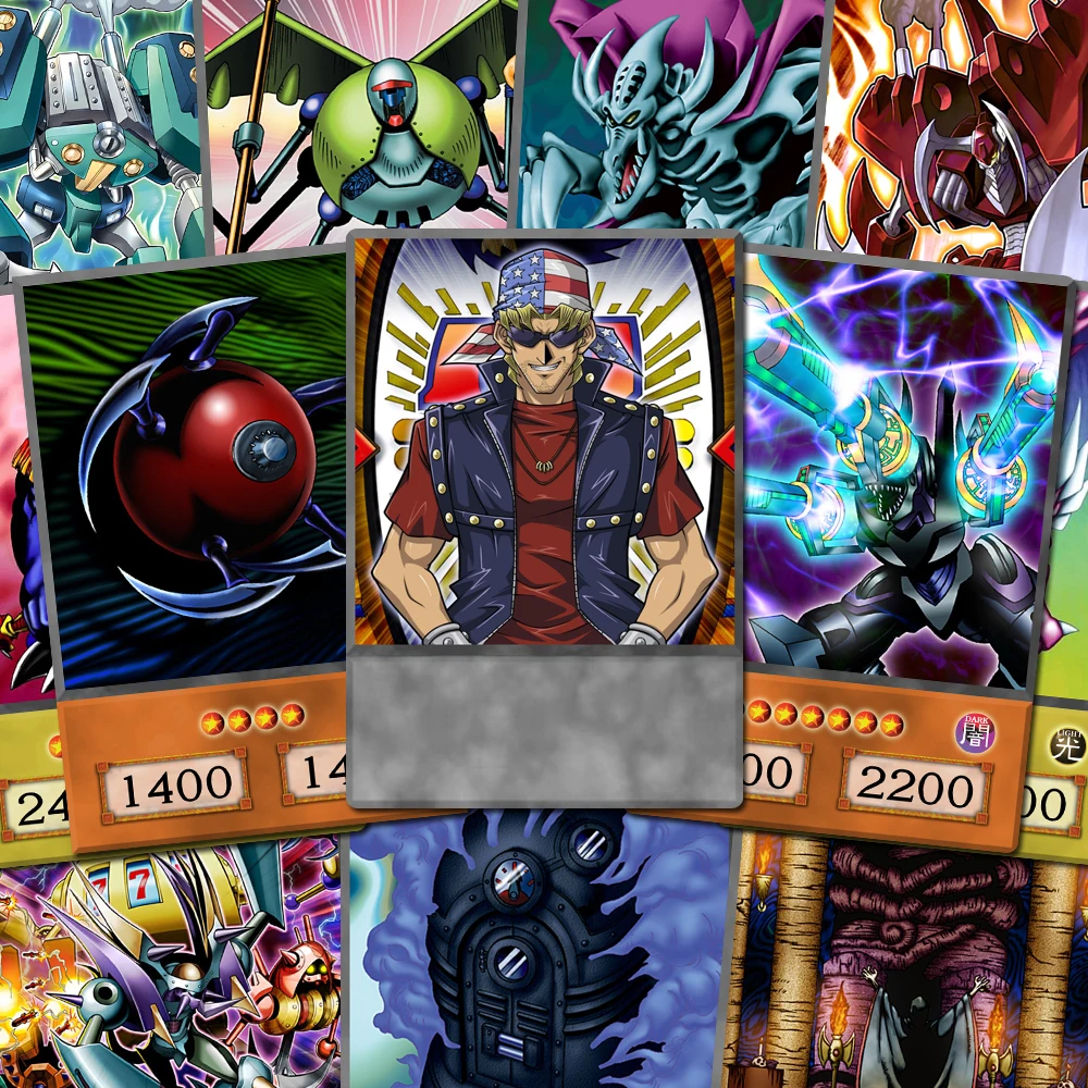 50pcs/set Bandit Keith Howard Character Deck Machine Themed YGO Retro Orica Anime Manga Game Collection Paper Cards