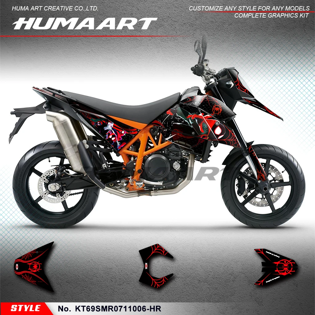 

Дизайн графического набора HUMAART для KTM 690 SM SMR 2007 2008 2009 2010 2011, восстановление, KT69SMR 0711006 -HR