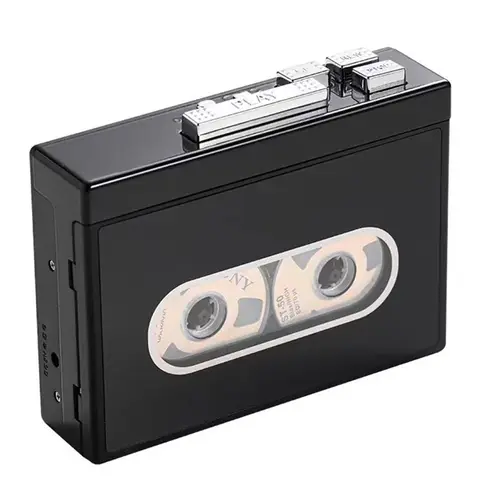 Retro USB-to-Cassette Portable Player Multi-Functional Tape Recorder MP3 Converter Player with Headphone Jack And Pause Function