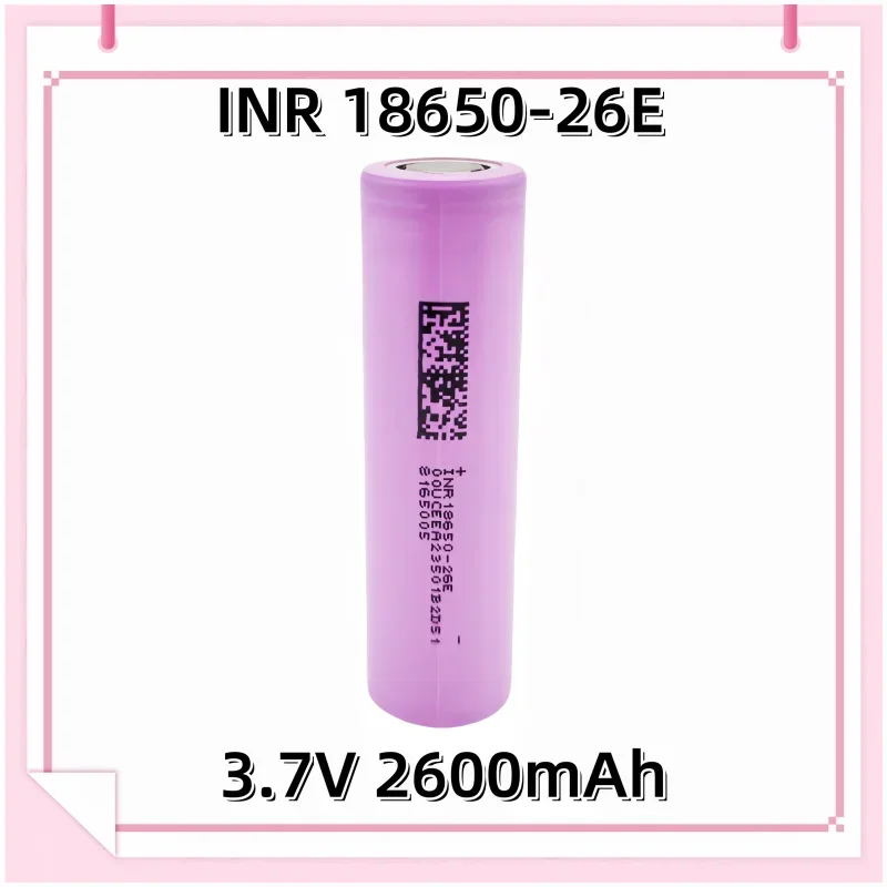 

18650-26E Литий-ионная аккумуляторная батарея 3,7 В, 2600 мАч для фонарика, зарядного устройства для рации и т. д.