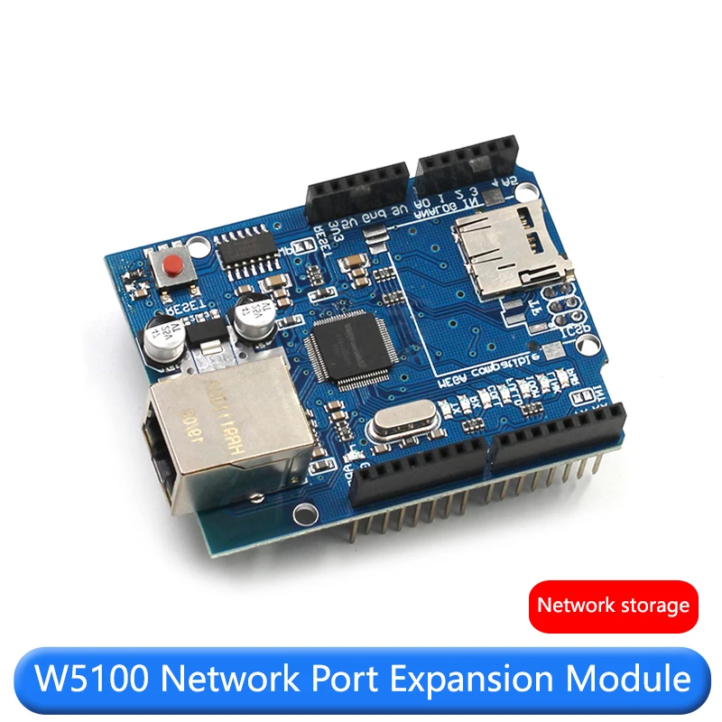 New Ethernet W5100 network expansion board module SD card expansion compatible with UNO R3