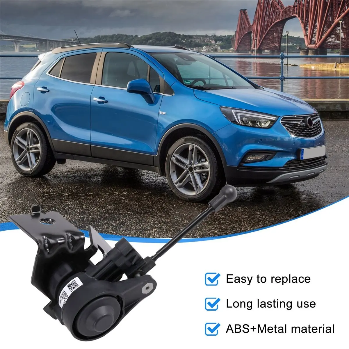#46N 95146195 Car Headlight Adjuster Leveling Sensor for Opel Mokka,Headlight Leveling Sensor,(ABS+Metal)