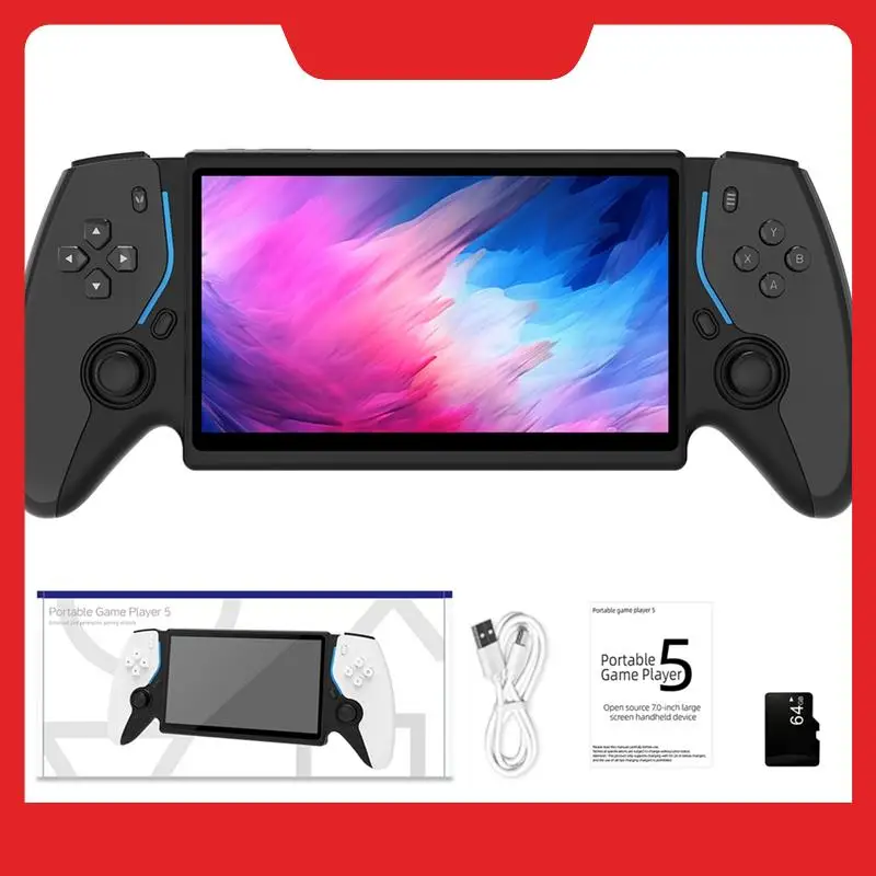 HC8000 Schermo da 7 pollici Console di gioco portatile retrò 64G 15000 giochi Lettore di giochi open source Supporto 30+ emulatori