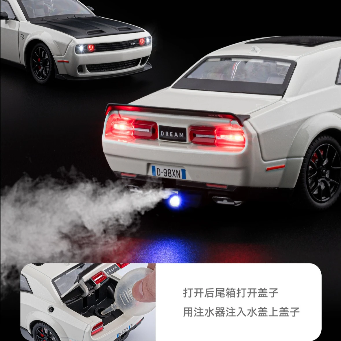 1:24 Challenger Hellcat Diecas - огляд і ціна Rc Hobby Light
