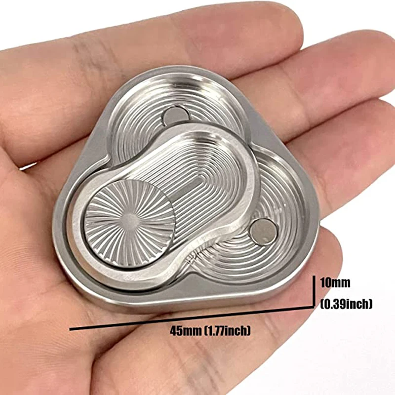 Triangle Rotation Push Slider Fidget Stress And Anxiety Relief ADHD Magnetic Decompression Toy Adults Children EDC Gadgets