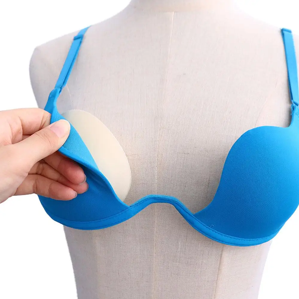 อุปกรณ์เสริม Push Up Inserts ถ้วยฟองน้ํา Pad หัวใจสามเหลี่ยม Breast Bra Inserts หน้าอกหนาหน้าอก Pads ผู้หญิงหน้าอกถ้วย