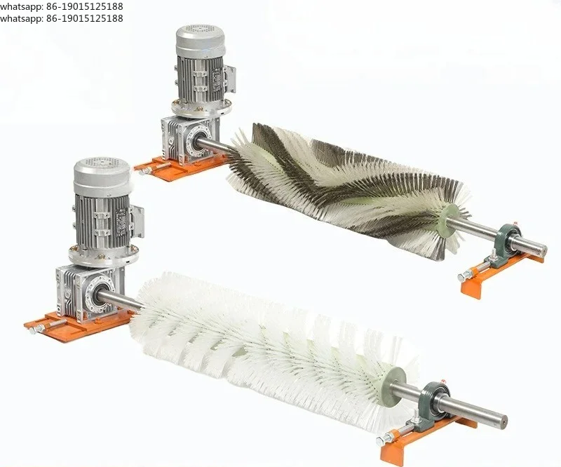 Electric roller brush cleaner, conveyor belt brush cleaner,  thermal power plant, steel plant conveyor belt universal
