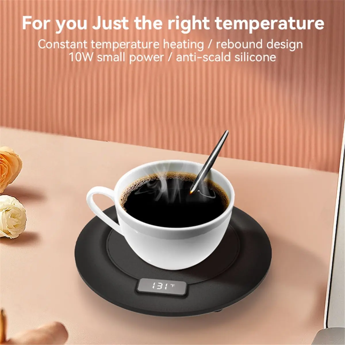 A67T NEW Coffee Cup Warmer Heated Coaster Thermostatic Function Waterproof Portable USB Constant Temperature Coaster Heating Pad