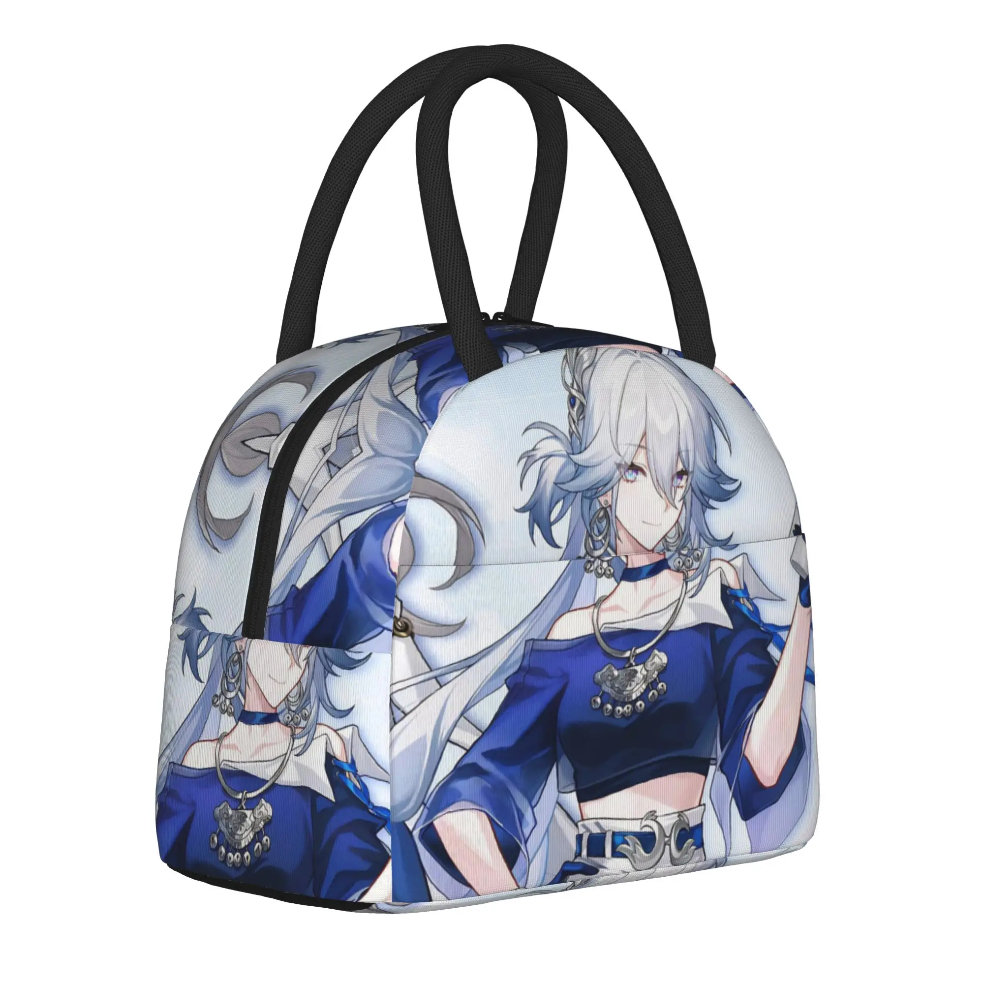 Honkai Star Rail Insulated Lunch Bags for Men Women  Food Container Portable Thermal Cooler Lunch Box For Travel