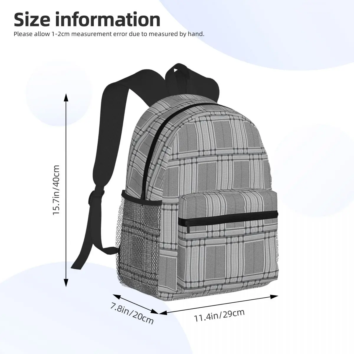 Il moderno zaino per studenti Keffiyeh, borsa da scuola, escursionismo, viaggio, zaino per ragazzi e ragazze, borse a tracolla alla moda