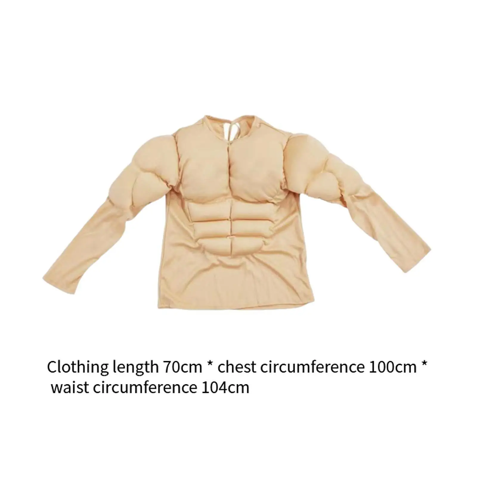 Camicia da uomo con tuta muscolare finta, divertente camicia muscolare imbottita a maniche corte per interni