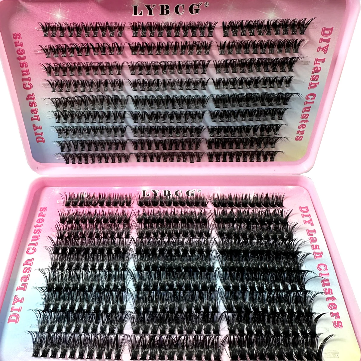 自然な30D-100D Cカール 9-17mmミックス長さ ふわふわボリュームクラスターラッシュ ソフトで快適なつけまつげ 長持ちするまつげ