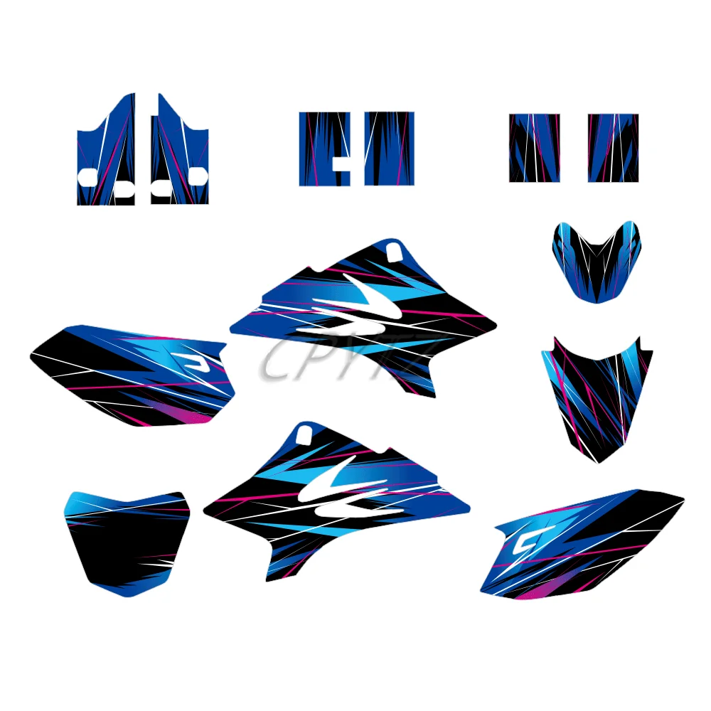 Motorcycle Graphics Background Decals Sticker Kit Fit For TTR 50 TTR50 2006-2015 2014 2013 2012 2011 2010 2009 2008 2007