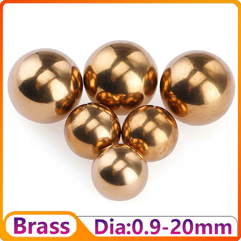 

Solid Brass Ball High Precision Brass (H62) Solid Bearing Balls Dia 0.9mm 1mm 2mm 2.5mm 3mm 4mm 5mm 5.5mm 6mm-20mm