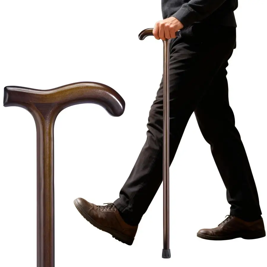 

Walking Cane for Men amp Women 36 Inch Wood Cane with Stable Tip, Ergonomic Mobility Aid for Seniors, Comfortable Grip Supportiv