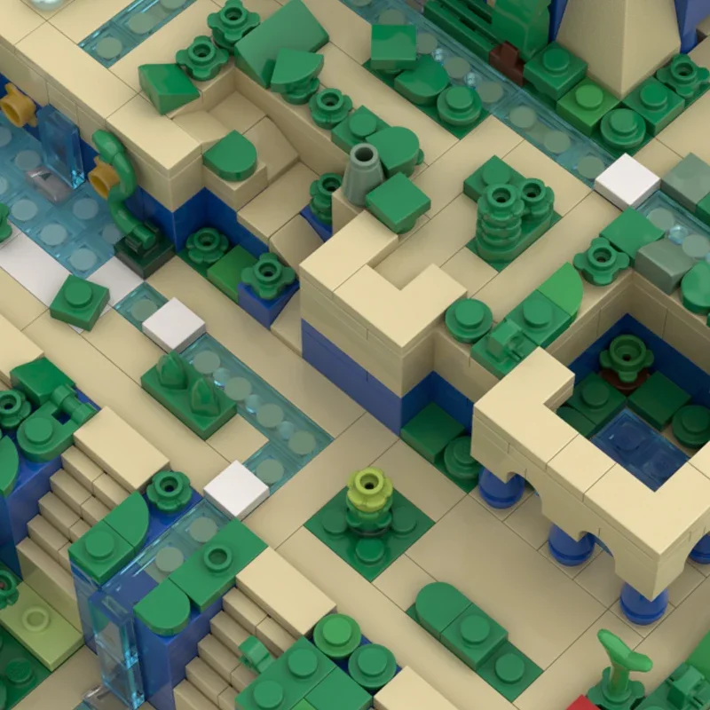 Moc ビルディングレンガ有名なモデルバビロンの吊り庭園テクノロジーモジュラーブロックギフトおもちゃ子供 DIY セットアセンブリ