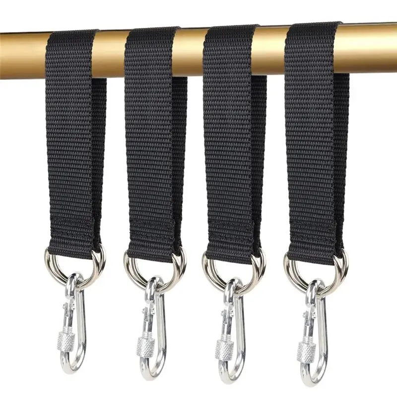 مجموعة تعليق HOTA43T للأطفال والأطفال أرجوحة شجرة - 4 قطع أشرطة أرجوحة شجرة خارجية مع 4 حلقات تسلق متضمنة #4