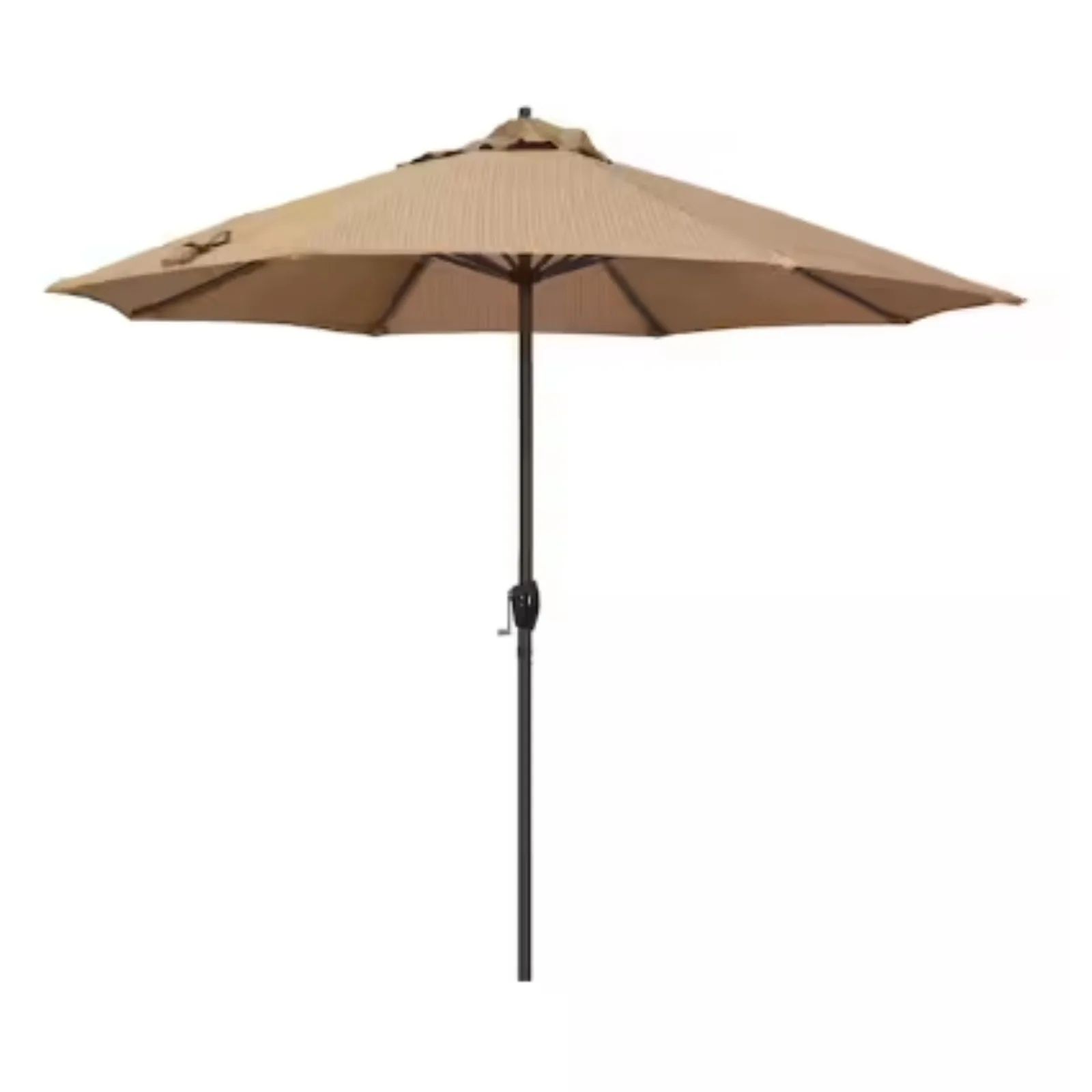 US 9 ft. Aluminum Auto Tilt Patio Umbrella in Black Olefin