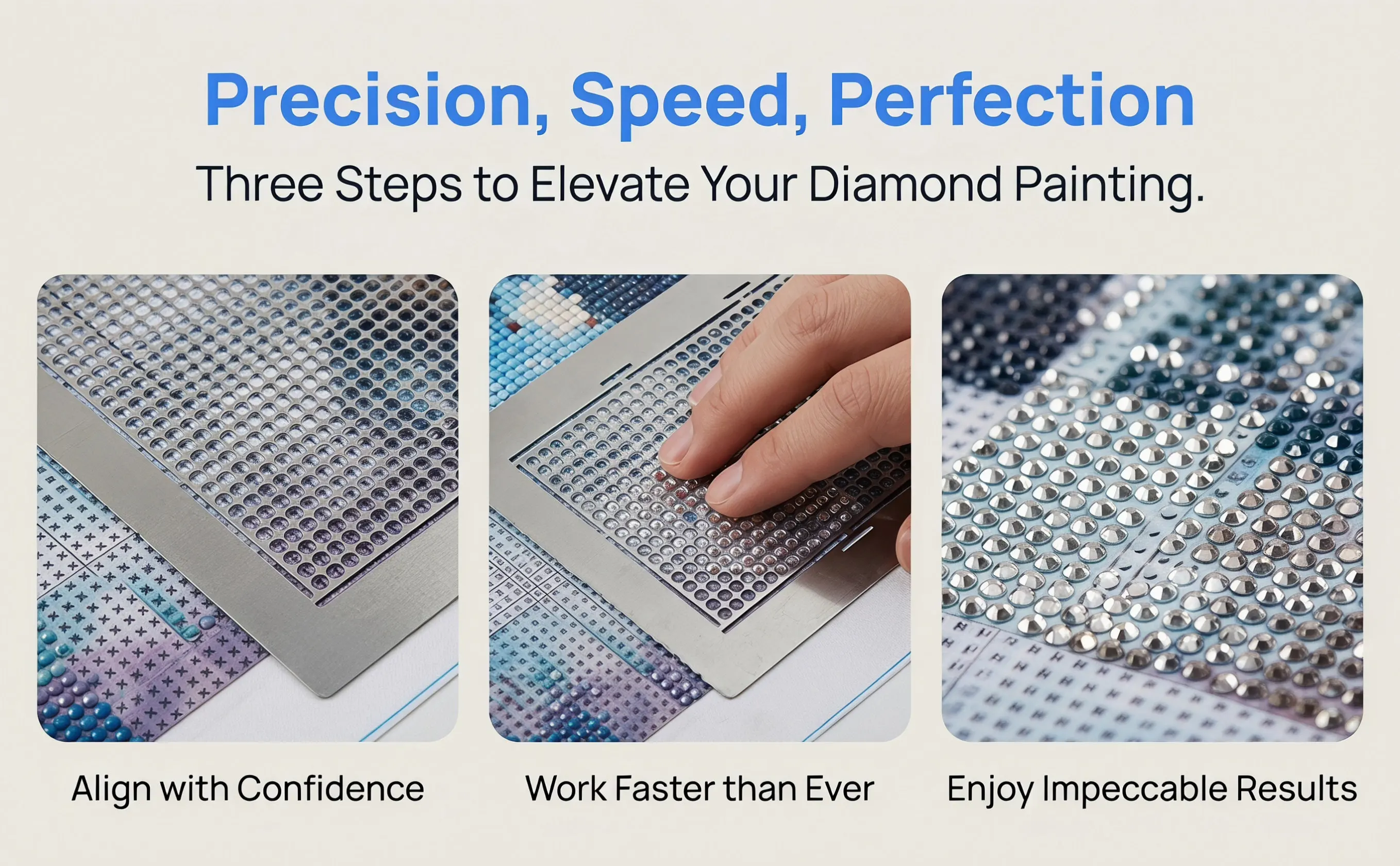 1020 Hole Stainless Steel Rhinestone Painting Ruler Accurate Positioning Tool for DIY Rhinestone Embroidery Mesh Painting