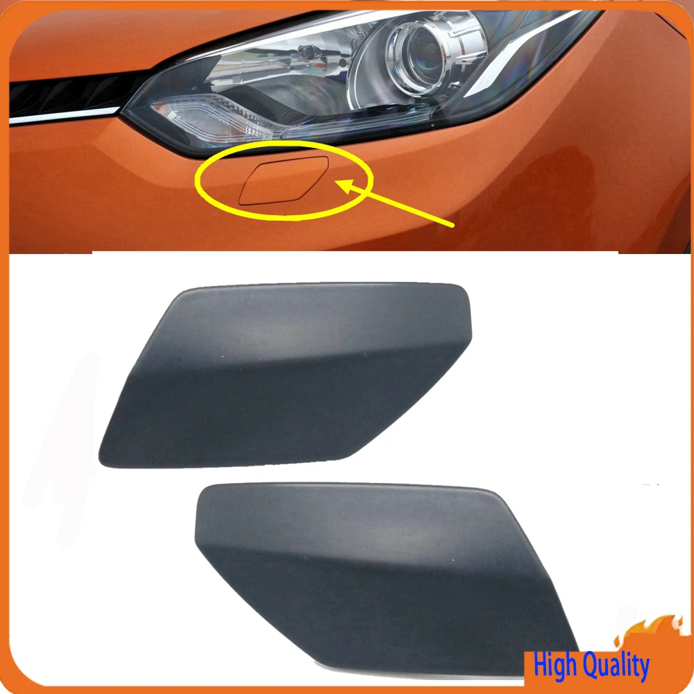 For MG GS 2015 2.0T Unpainted Front Bumper Headlight Washer Spray Nozzle Cover Headlamp Cleaning Cap