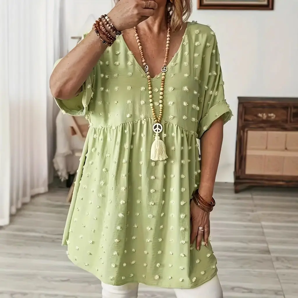 Grande taille femmes col en v Style élégant garnitures en fourrure coupe ample haut demi-jupe Ensemble à la mode grande taille vêtements